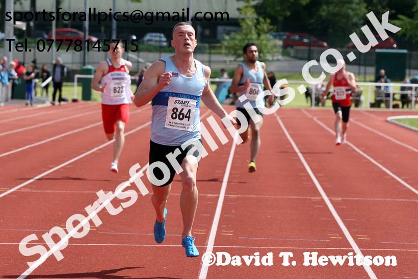Senior mens 200 metres, North Eastern Track and Fields Champs., Middlesbrough. Photo: David T. Hewitson/Sports for All Pics